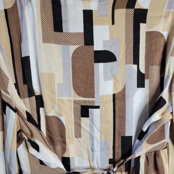 Dress Barn Women Cooper Metallic Satin Babydoll Top Blouse Women Plus Size 18/20 - Picture 11 of 11